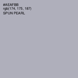 #AEAFBB - Spun Pearl Color Image